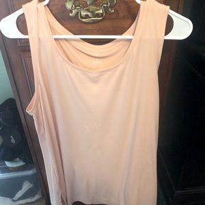 New Directions Studio Sleeveless Blouse Slits On Side